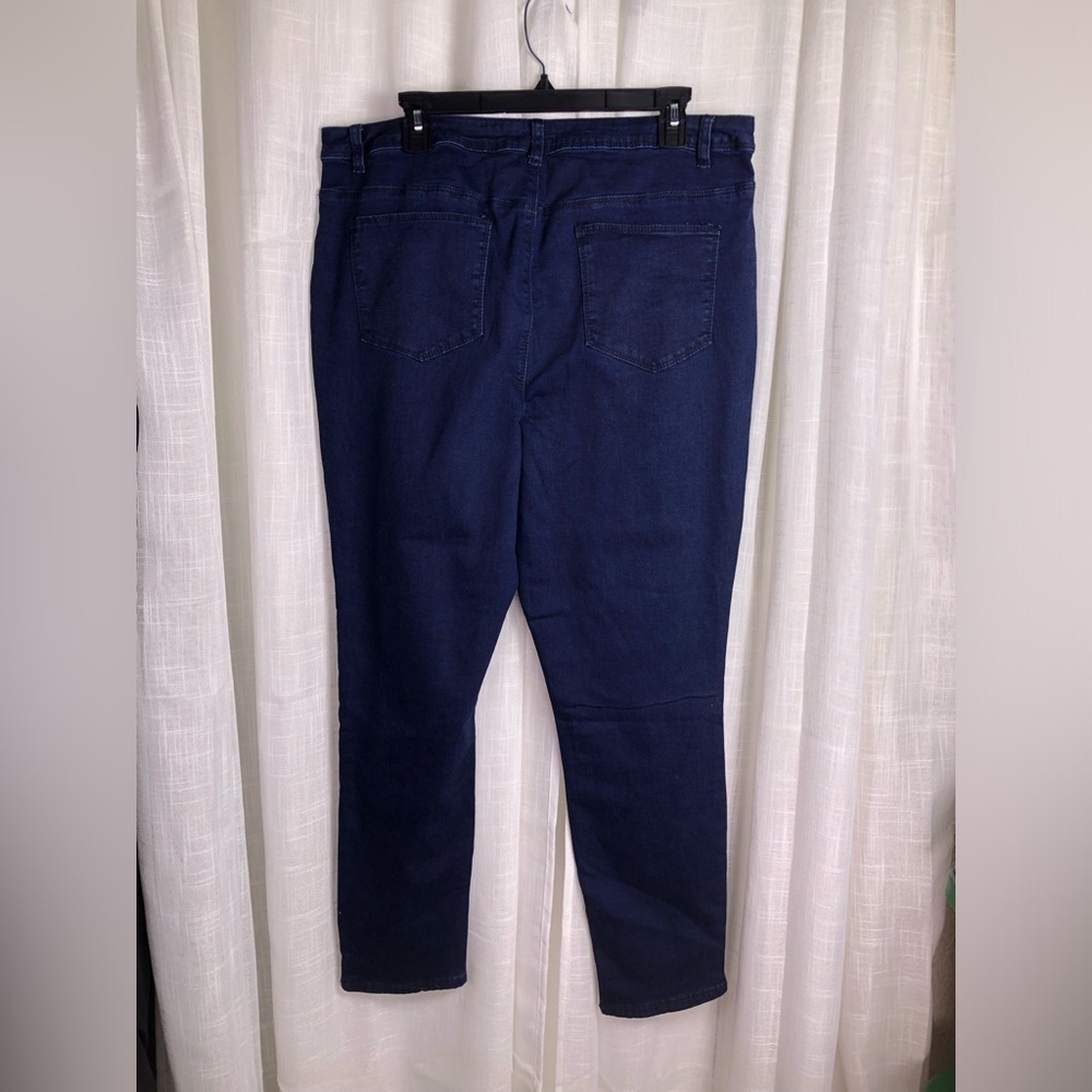 VENUS HOT Blue and Black Sequin Skinny Jeans NWOT 💙🪩 - Picture 12 of 15